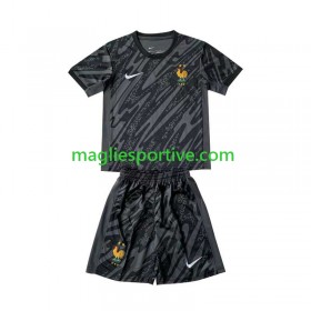 Completo Calcio Francia Portiere Bambino Divisa Trasferta Euro 2024